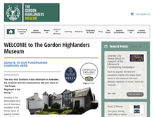 Tablet Screenshot of gordonhighlanders.com